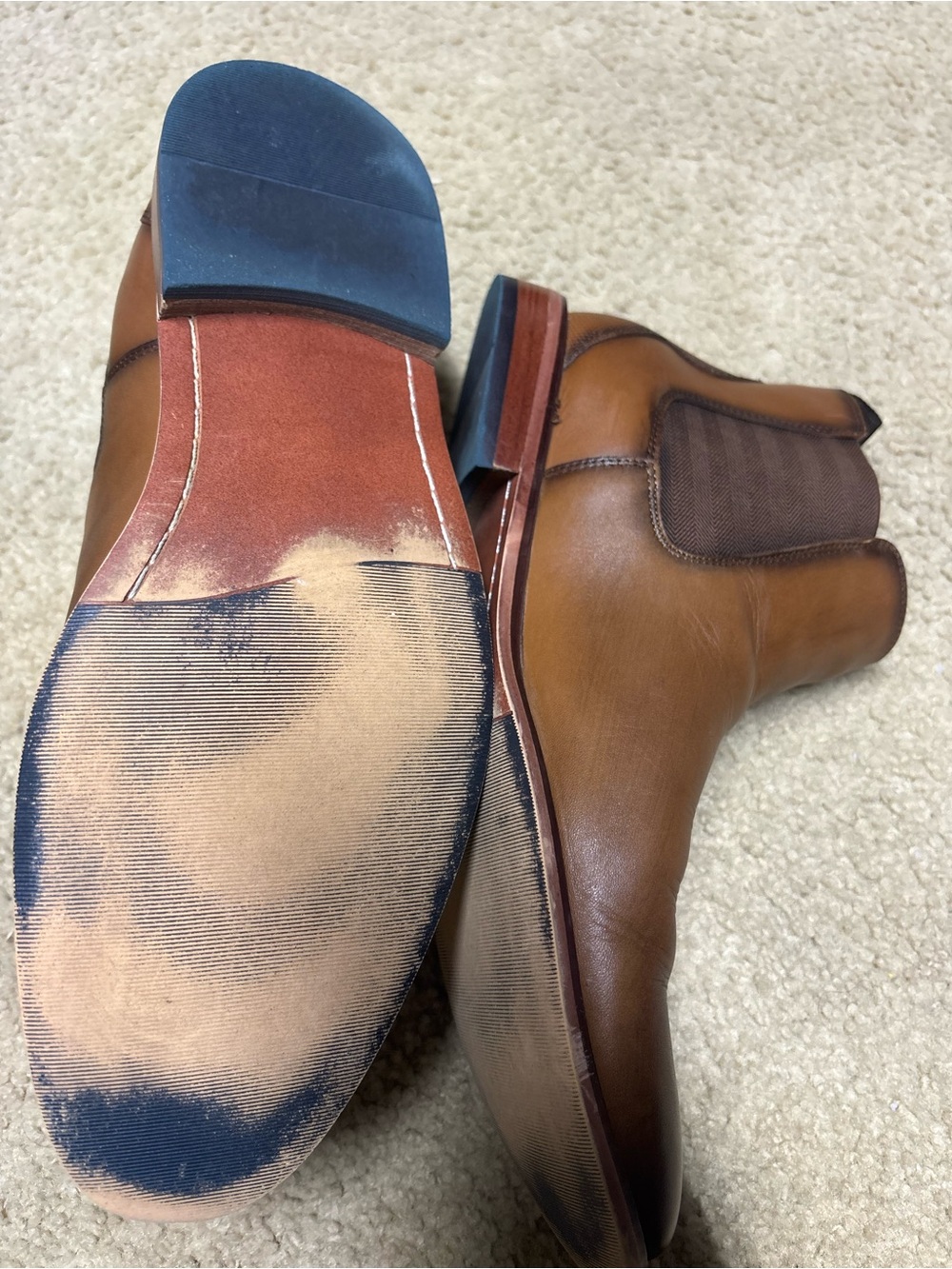 Bar III Brown Leather Chukka Boots | size 10.5 - Picture 7 of 8